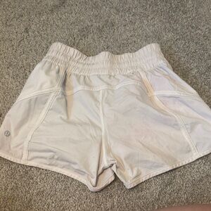 Lululemon Athletica Cream Athletic Shorts